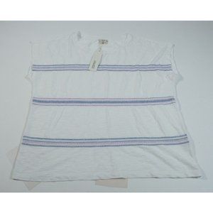 Esprit Women's White Cap Sleeve Top Sz XL